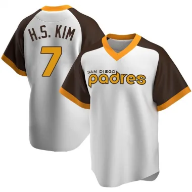 Youth Christian Villanueva San Diego Padres Replica Brown Sand/ Alternate  Jersey