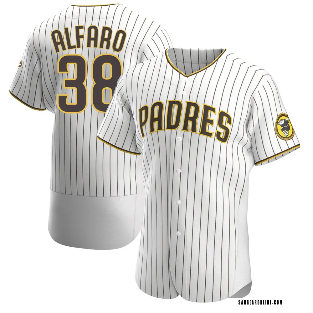 Men's Jorge Alfaro San Diego Padres Authentic White /Brown Home Jersey